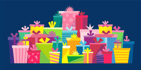 gift boxesのイラスト素材