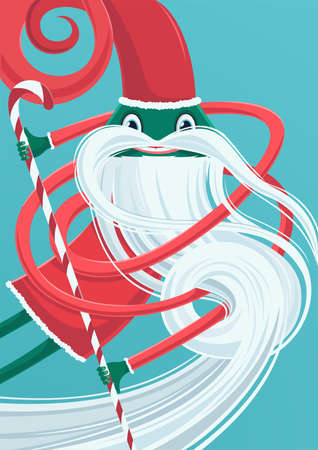 Cute monster - creative posterのイラスト素材