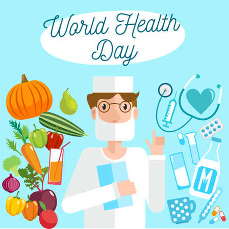 world health dayのイラスト素材