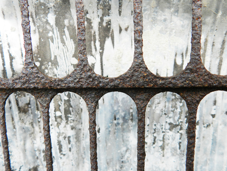 metal fence textureの写真素材