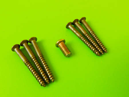 One little screw around groups of screwの写真素材