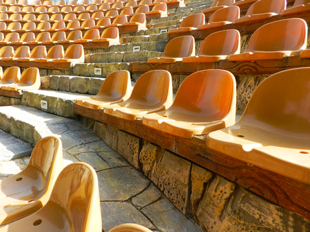 Amphitheater empty sits
