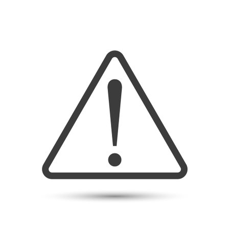 Danger warning attention hazard sign. Vector illustration.