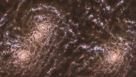 A Digital Image Illustrating A Stunning View Of A Galaxyの素材
