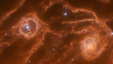 An Artful Depiction Of A Dreamy Image Of A Cluster Of Starsの素材