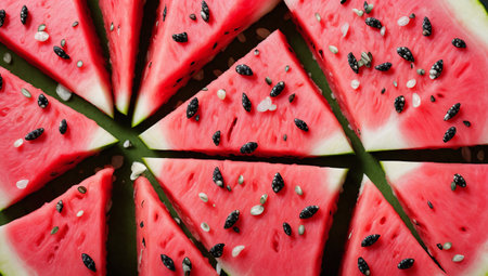 A Picture Of A Vivid Picture Of A Slice Of Watermelonの素材
