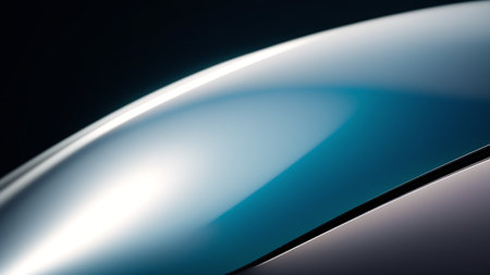 A Colorful Image Of A Shiny Surface With A Black Background AI Generativeの素材