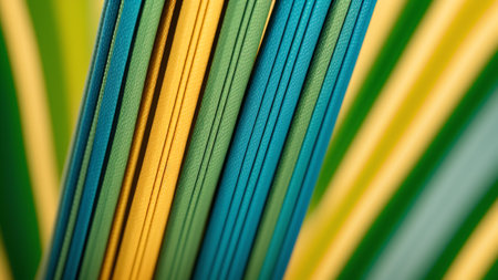 A Compelling Close Up Of A Bunch Of Colorful Straws AI Generativeの素材