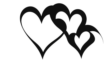 Two Hearts Clipart Clipartの素材