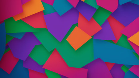 Colorful Abstract Background With Many Different Shapesの素材