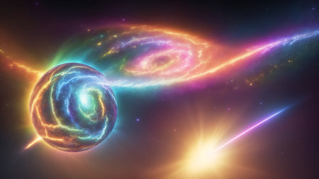 Two Galaxies In The Skyの素材