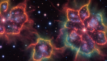 A Group Of Stars In The Skyの素材