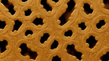 A Close Up Of A Pattern On A Wallの素材