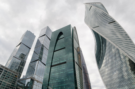 Moscow city Moscow International Business Centerの写真素材