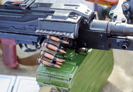 Detail of Machine Gunの写真素材
