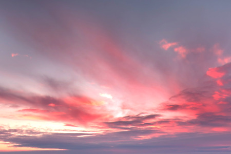 Majestic summer sunset over the Chudskoy lake. Estonia.の写真素材