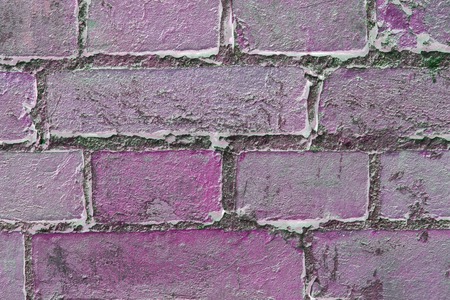 Abstract textured background: old pink brick wall patternの写真素材