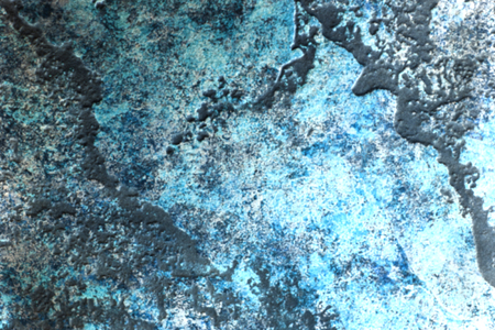 Venetian blue wall cement paint texture background.の写真素材
