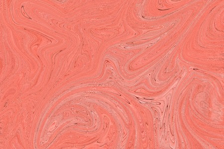 Coral color Marbling Texture. Marbling Texture design.の写真素材