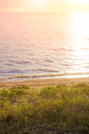 Sunset at the Baltic sea.の写真素材