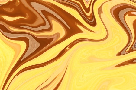 Abstract gold wave liquid background. Caramel texture.の写真素材