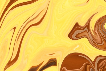 Abstract gold wave liquid background. Caramel texture.の写真素材