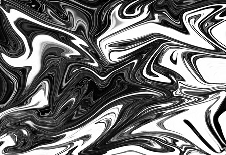 Abstract Gray Black and White Marble Ink Pattern Background. Liquify Abstract Pattern With Black, White, Grey Graphics Color Art Formの写真素材