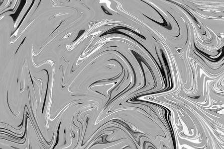 Abstract Gray Black and White Marble Ink Pattern Background. Liquify Abstract Pattern With Black, White, Grey Graphics Color Art Formの写真素材