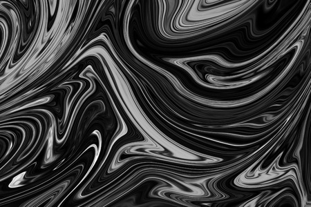 Abstract Gray Black and White Marble Ink Pattern Background. Liquify Abstract Pattern With Black, White, Grey Graphics Color Art Formの写真素材