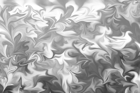 Abstract Gray Black and White Marble Ink Pattern Background. Liquify Abstract Pattern With Black, White, Grey Graphics Color Art Formの写真素材