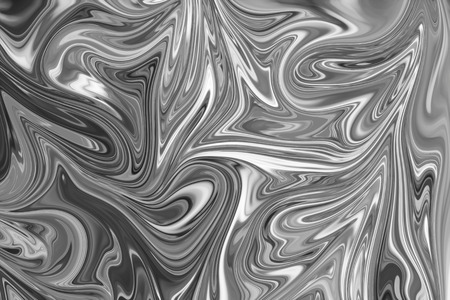 Abstract Gray Black and White Marble Ink Pattern Background. Liquify Abstract Pattern With Black, White, Grey Graphics Color Art Formの写真素材