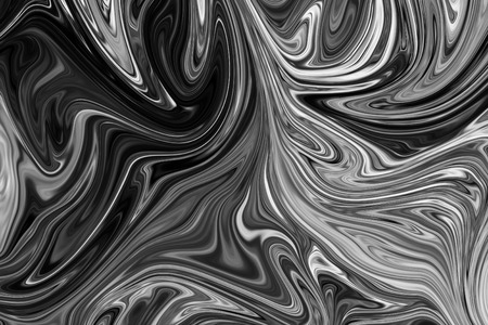 Abstract Gray Black and White Marble Ink Pattern Background. Liquify Abstract Pattern With Black, White, Grey Graphics Color Art Formの写真素材