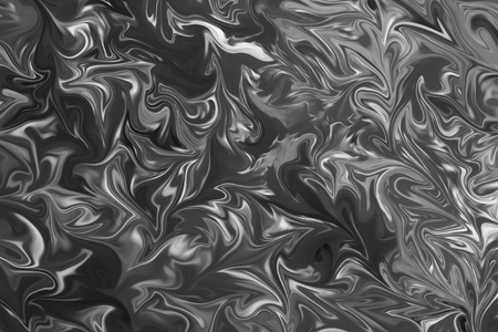 Abstract Gray Black and White Marble Ink Pattern Background. Liquify Abstract Pattern With Black, White, Grey Graphics Color Art Formの写真素材
