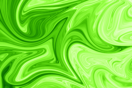 Liquid Abstract Pattern With UFO Green And Black Graphics Color Art Form. Digital Background With Liquid Poisonous Abstract UFO Green Flow.の写真素材