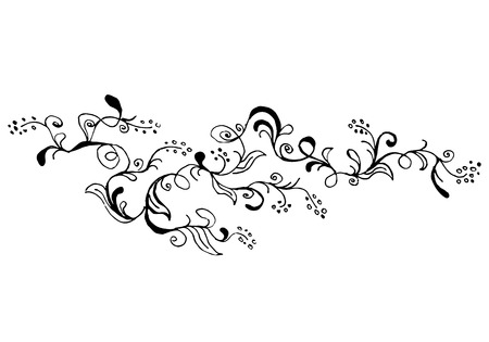 Engraved Vector Hand Drawn Illustrations Of Abstract Branch Isolated on White. Hand Drawn Sketch of a Birch Branch.のイラスト素材