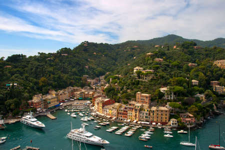 Portofino  is a small Italian fishing village, a popular resting place for millionairesの写真素材