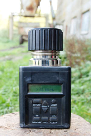 Grain moisture tester. tool for the determination of grain moistureの写真素材