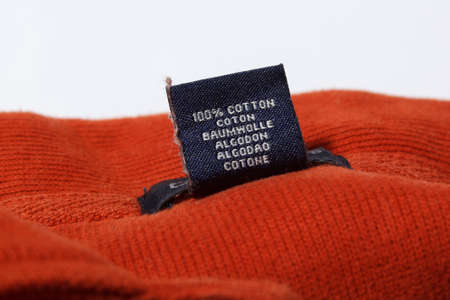A tag of a red piece of cloth