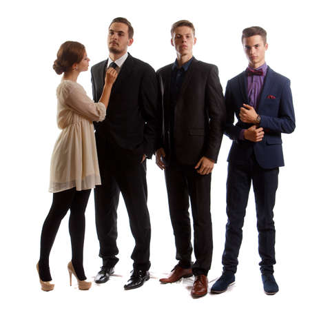 Well-dressed young peopleの写真素材