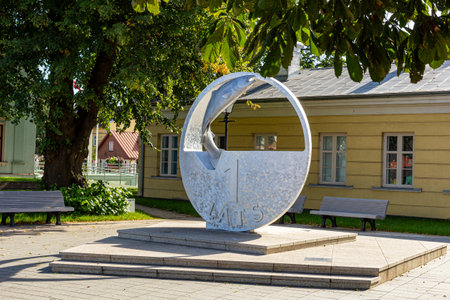 Ventspils, Latvia - September 18. 2023: Urban environment object LATS 2022のeditorial素材
