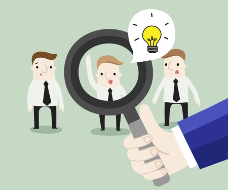 Find a professional businessman ,vector illustrationのイラスト素材