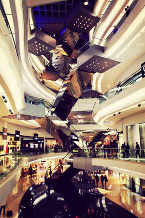 Shopping mall in HKのeditorial素材