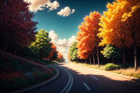 Nature's Canvas: A Symphony of Earth and Skyの素材