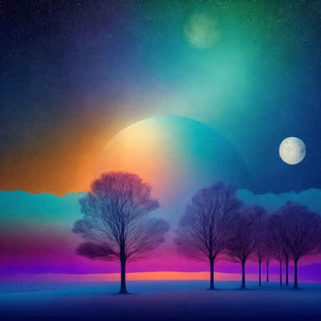 Graphic novel space astronaut abstract background   colorful drawn hand drawn futuristic cyberpunk vector landscape design patternの素材
