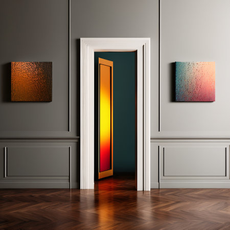 Modern classical style white hall with luxury arch door background 3d renderの素材