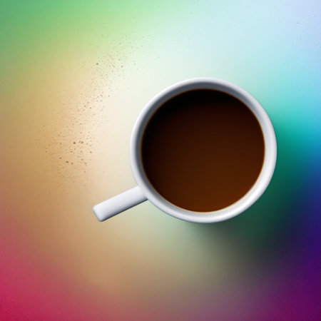 A glass of coffee with milk and foam on topの素材