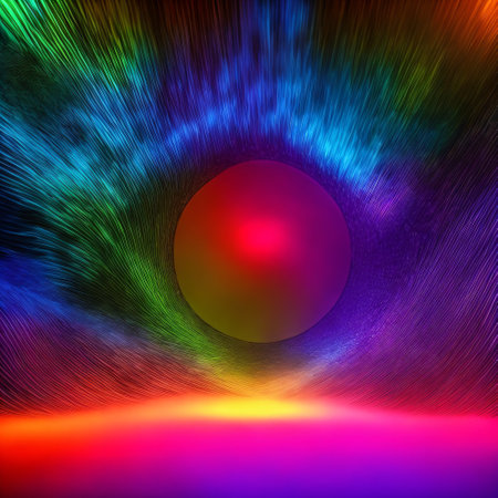 Blurred Concert Lighting Creates a Lively Disco Party Atmosphereの素材