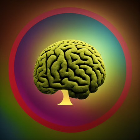 hucyborg brain made of hemp (medical marijuana,  cannabis) leaves. generated by AI.の素材