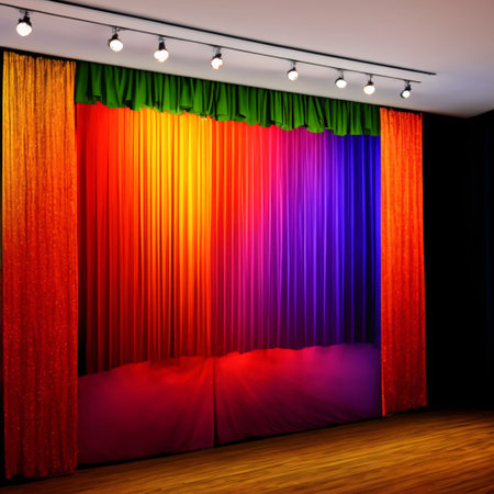 Circus background.  AI Generative.の素材