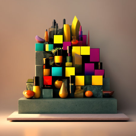 Stone podium for display product. Background for cosmetic product branding, identity and packagingの素材